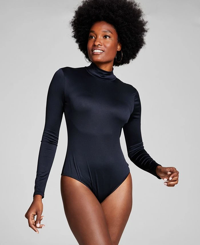 And Now This Women's Mock-Turtleneck Long-Sleeve Bodysuit 1 And Now This Women's Mock-Turtleneck Long-Sleeve Bodysuit