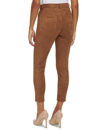 Tommy Hilfiger Faux Suede Mid Rise Skinny Ankle Pants 2 Tommy Hilfiger Faux Suede Mid Rise Skinny Ankle Pants - Image 2