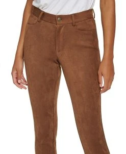 Tommy Hilfiger Faux Suede Mid Rise Skinny Ankle Pants 10 Tommy Hilfiger Faux Suede Mid Rise Skinny Ankle Pants -Anne Klein Sales Store 22584042 fpx