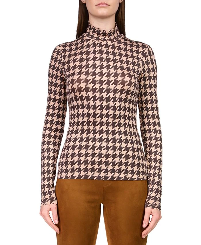 Sanctuary Women's Slinky Mock Neck Long Sleeve T-Shirt 1 Sanctuary Women's Slinky Mock Neck Long Sleeve T-Shirt