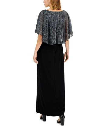 Connected Metallic-Capelet Gown 2 Connected Metallic-Capelet Gown - Image 2