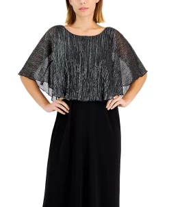 Connected Metallic-Capelet Gown 8 Connected Metallic-Capelet Gown -Anne Klein Sales Store 22586676 fpx