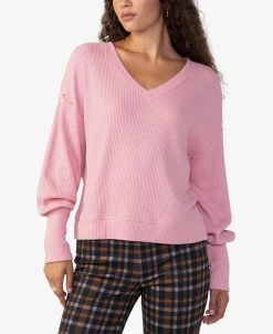 Sanctuary Women's Highline Waffle-Knit Top