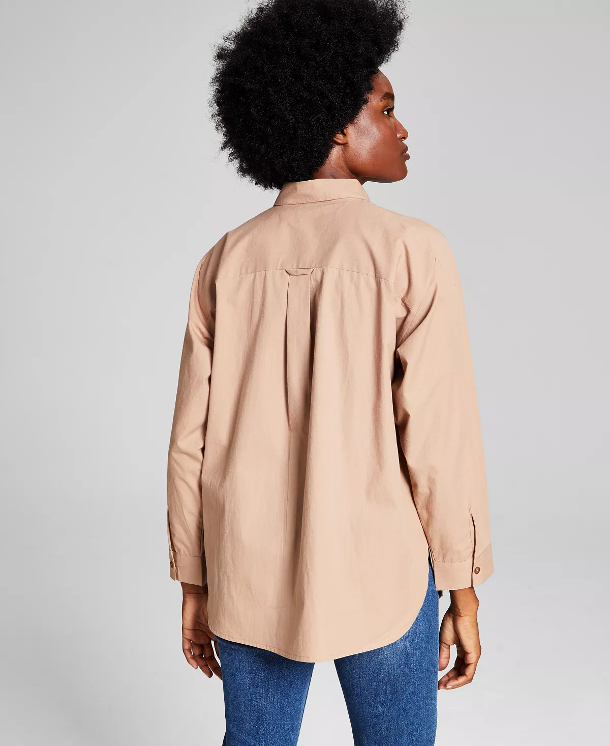 And Now This Women's Long-Sleeve Cotton Button Down Shirt 3 And Now This Women's Long-Sleeve Cotton Button Down Shirt - Image 3