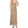 Vince Camuto Women's Printed V-Neck Midi Slip Dress