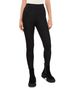 Vince Camuto Women's Houndstooth-Print Pull-On Leggings