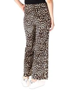 Michael Kors Women's Cheetah Flared Pull-On Pants -Anne Klein Sales Store 22607666 fpx