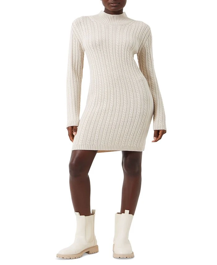 French Connection Women's Cable-Knit Long-Sleeve Dress 1 French Connection Women's Cable-Knit Long-Sleeve Dress