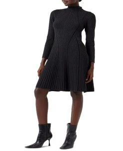 French Connection Women's Mari Ribbed Long-Sleeve Dress