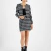 Bar III Women's Plaid Tweed Jacket, Embellished Camisole Top & Plaid Tweed Pencil Skirt, Created For Macy's