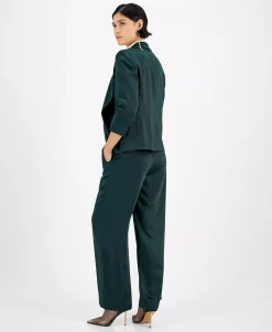 Bar III Women's Washed Satin Jacket & Pull-On Pants, Created For Macy's -Anne Klein Sales Store 22657936 fpx