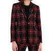 Anne Klein Women's Plaid One-Button Jacket