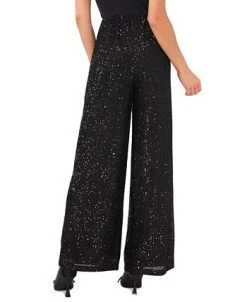 CeCe Women's Pull-On Elastic-Waist Wide-Leg Sequin Pants 5 CeCe Women's Pull-On Elastic-Waist Wide-Leg Sequin Pants -Anne Klein Sales Store 22676984 fpx
