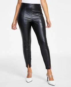 Bar III Faux-Leather Leggings, Created For Macy's
