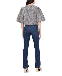 Vince Camuto Women's 3/4 Bubble Sleeve Tie Front Blouse -Anne Klein Sales Store 22690949 fpx