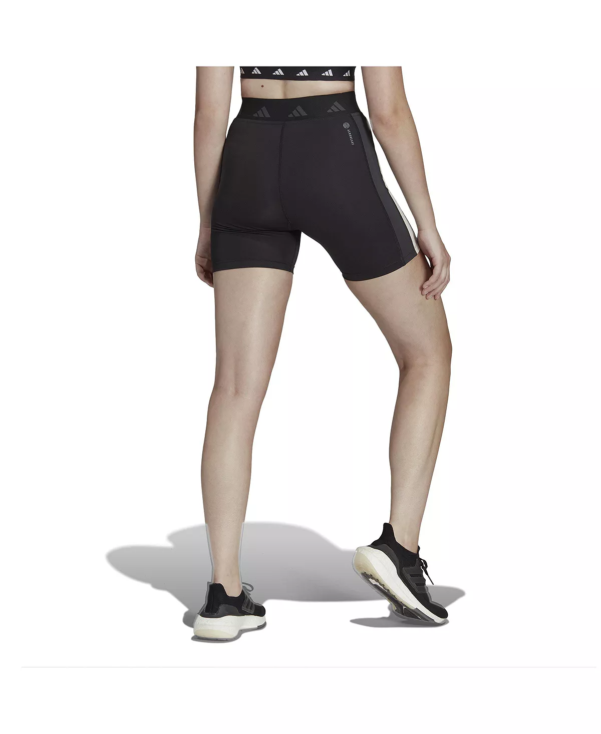 ADIDAS Women's Hyperglam Training Techfit Short Leggings 2 ADIDAS Women's Hyperglam Training Techfit Short Leggings - Image 2