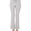 Black Tape Women's Brushed Rib-Knit Straight-Leg Sweatpants