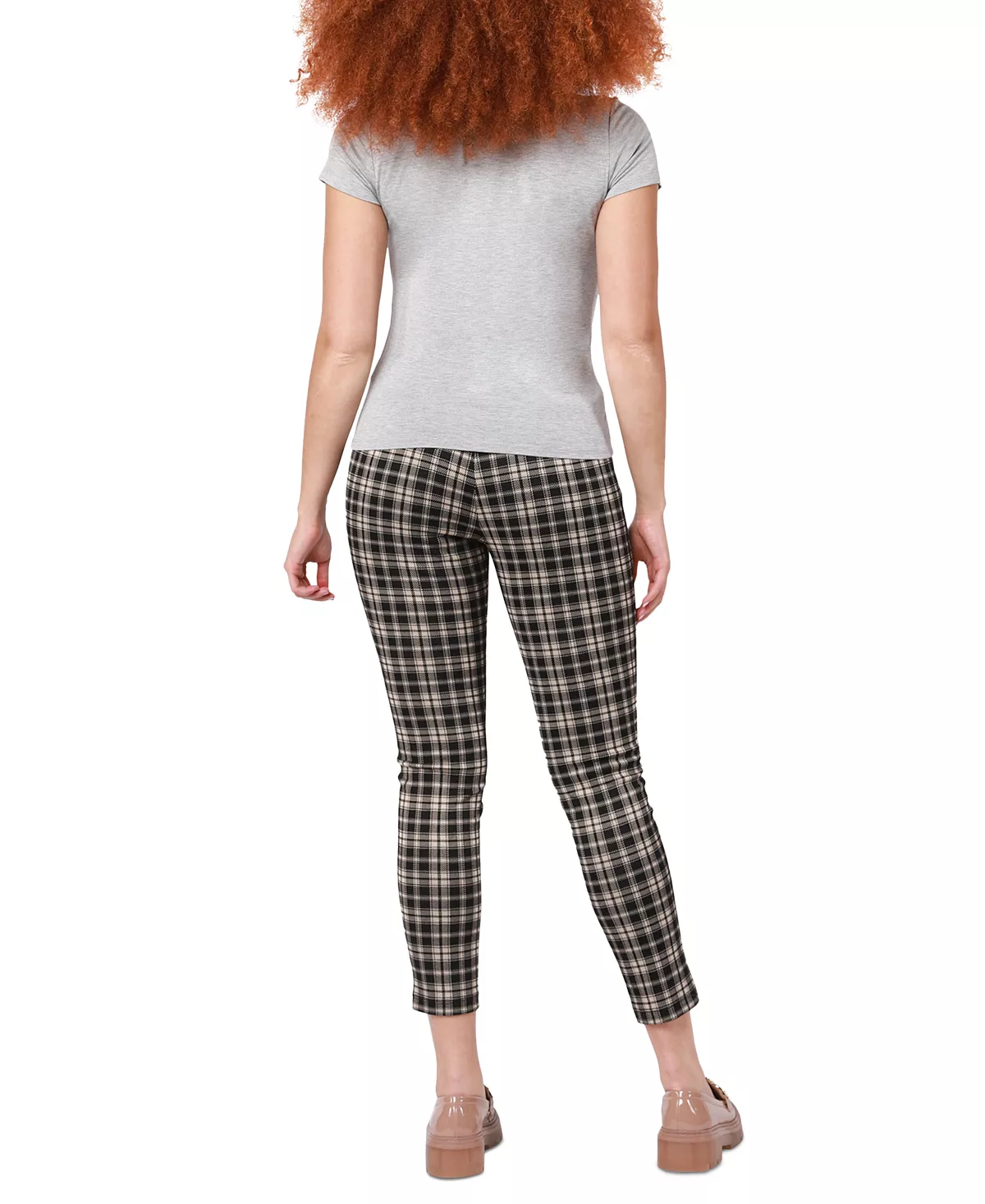 Black Tape Women's Check Pull-On Cropped-Ankle Trousers 2 Black Tape Women's Check Pull-On Cropped-Ankle Trousers - Image 2
