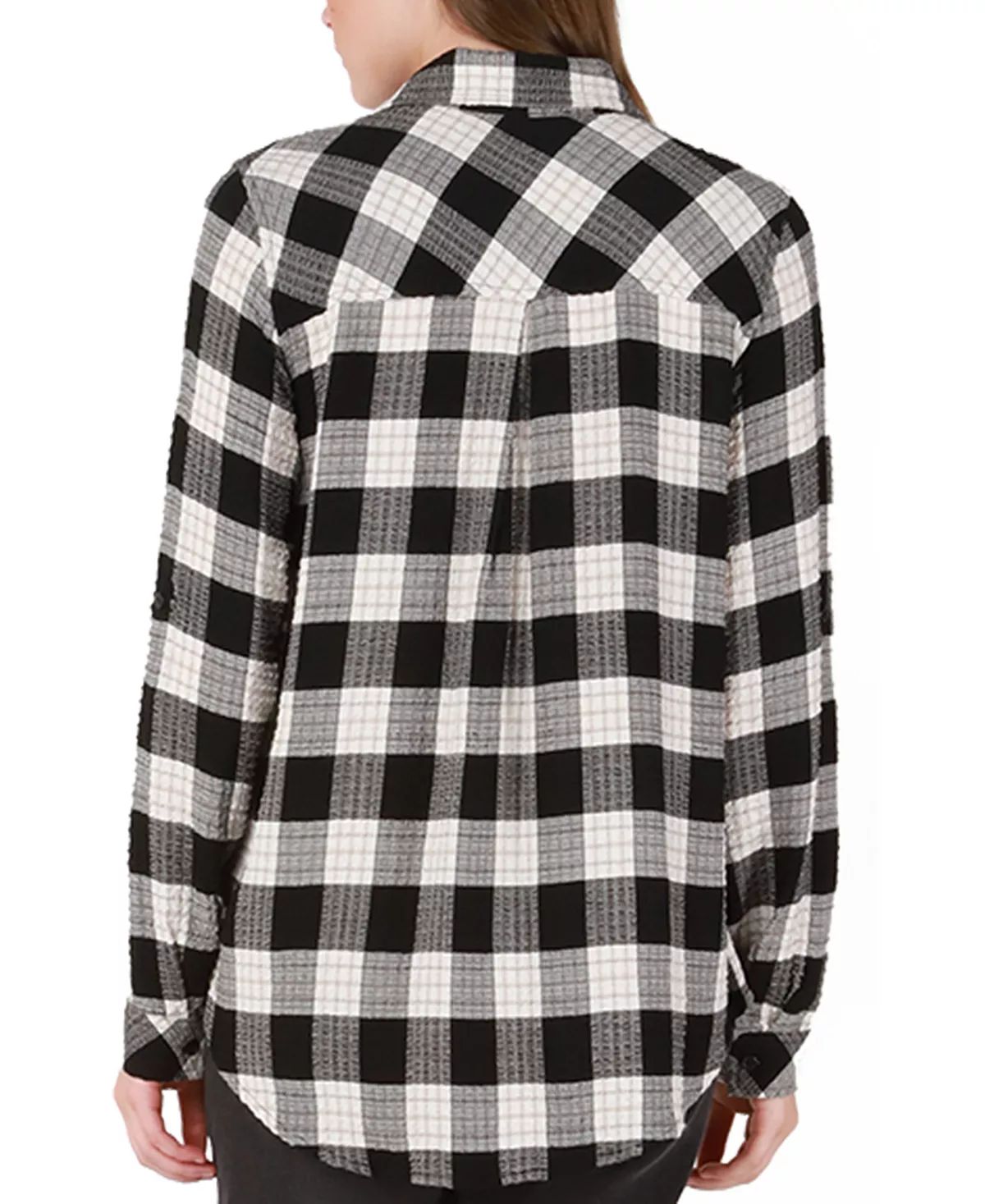Black Tape Women's Button-Front Plaid Shirt 2 Black Tape Women's Button-Front Plaid Shirt - Image 2