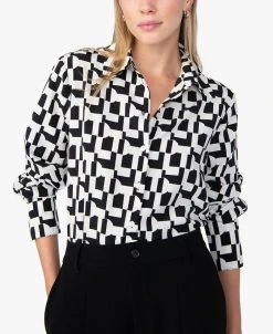 Sanctuary Women's Wide-Cuff Button-Front Shirt -Anne Klein Sales Store 22718380 fpx