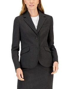 Anne Klein Women's Pinstripe Two-Button Jacket & Flare-Leg Pants & Pencil Skirt -Anne Klein Sales Store 22719298 fpx