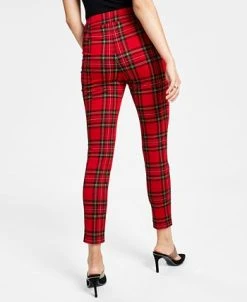 Bar III Women's Plaid High Rise Pull-On Leggings, Created For Macy's -Anne Klein Sales Store 22719832 fpx