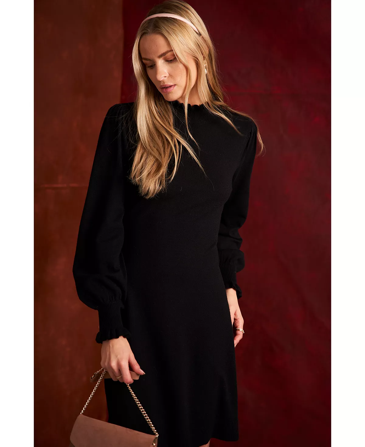 CeCe Women's Mock Neck Sweater Dress 6 CeCe Women's Mock Neck Sweater Dress - Image 6