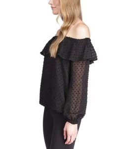 Michael Kors Women's Clip-Dot Off-The-Shoulder Top, Regular & Petite 7 Michael Kors Women's Clip-Dot Off-The-Shoulder Top, Regular & Petite -Anne Klein Sales Store 22732718 fpx