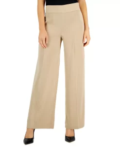 Anne Klein Montreal Satin High-Rise Side-Zip Wide-Leg Pants 12 Anne Klein Montreal Satin High-Rise Side-Zip Wide-Leg Pants -Anne Klein Sales Store 22733311 fpx