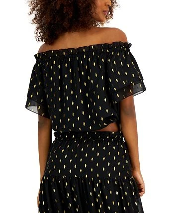 INC International Concepts Women's Foil-Print Top, Created For Macy's 2 INC International Concepts Women's Foil-Print Top, Created For Macy's - Image 2