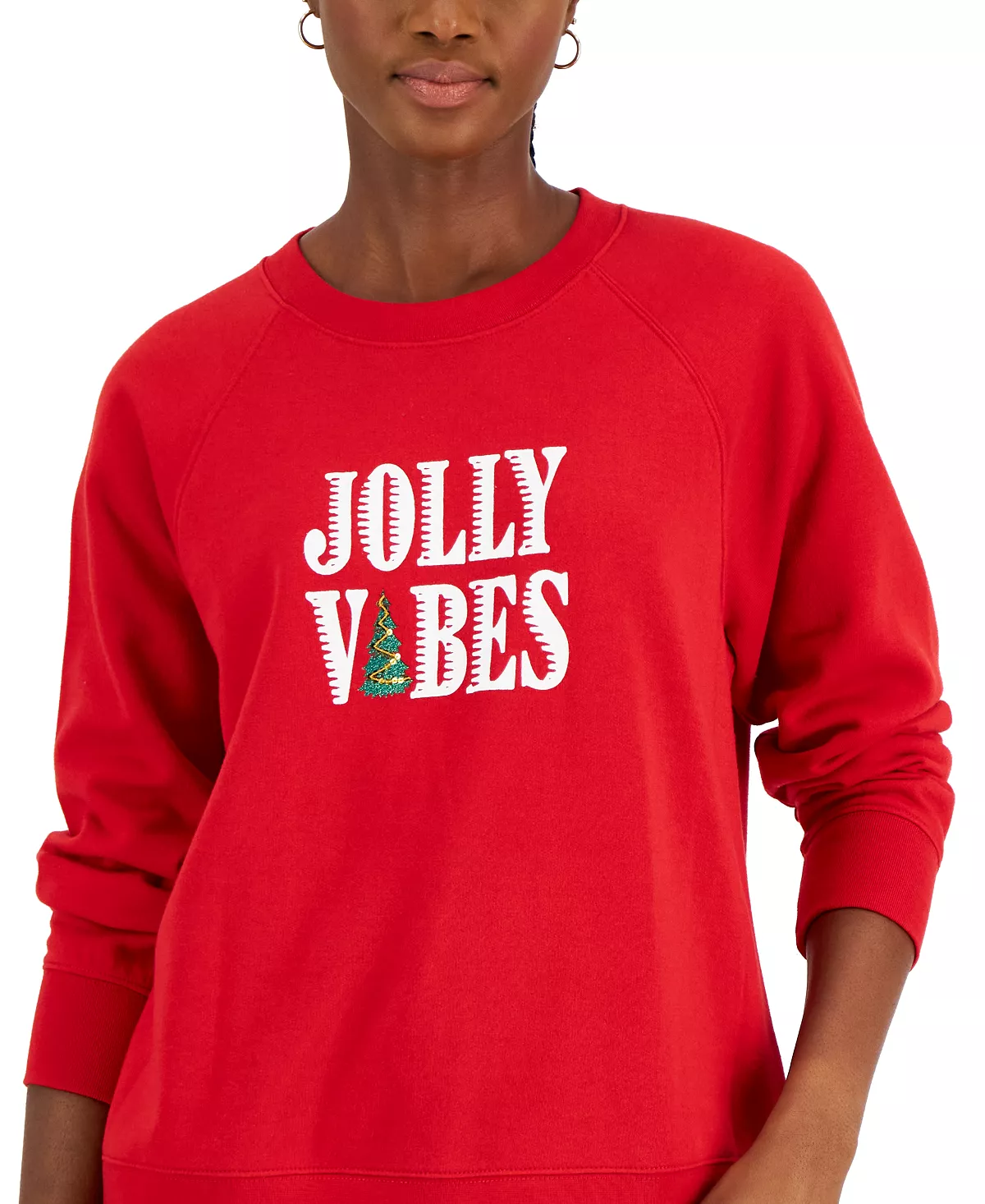 Style & Co Women's Holiday Sweatshirt, Created For Macy's 3 Style & Co Women's Holiday Sweatshirt, Created For Macy's - Image 3