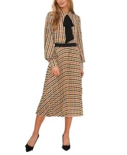 CeCe Women's Button-Up Bow-Neck Blouse -Anne Klein Sales Store 22760455 fpx