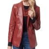 Sam Edelman Faux Leather Double Breasted Jacket