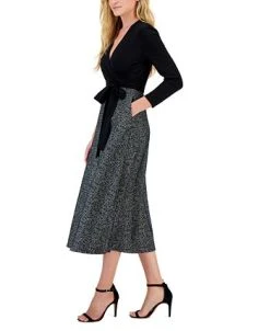 Anne Klein Women's Serenity Glen Plaid Jacquard Dress -Anne Klein Sales Store 22767834 fpx