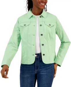 Charter Club Women's Denim Jacket, Created For Macy's -Anne Klein Sales Store 22769405 fpx