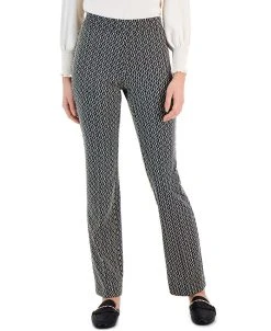 Anne Klein Women's Jacquard-Knit Bootcut Pants