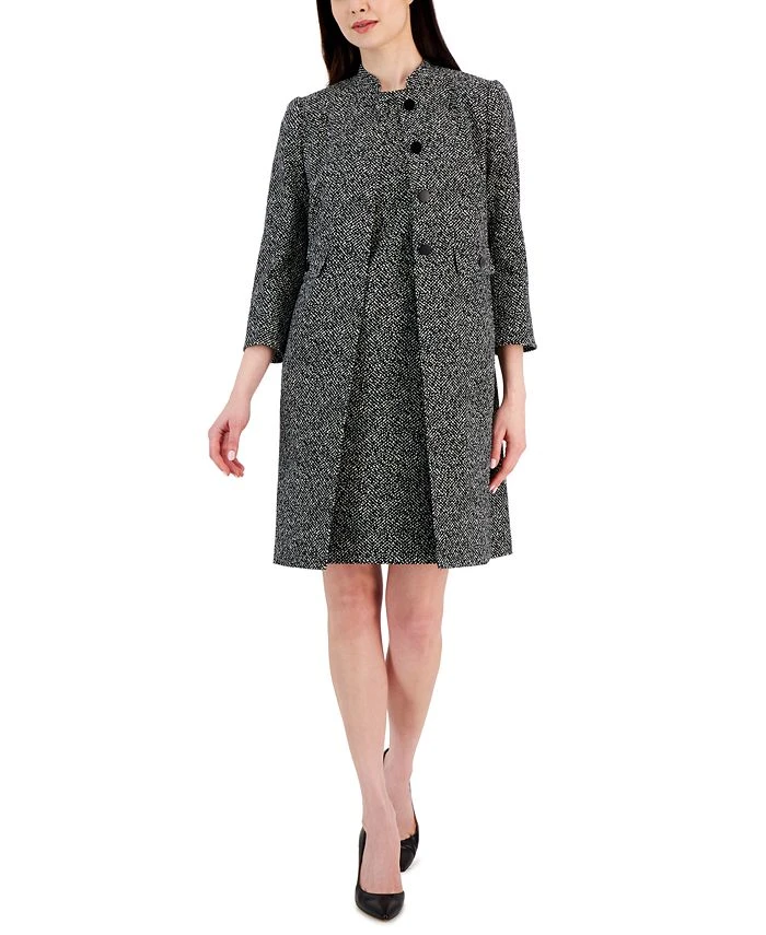 Anne Klein Women's Audrey Hepburn Jacquard Topper Jacket 1 Anne Klein Women's Audrey Hepburn Jacquard Topper Jacket