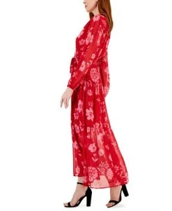 INC International Concepts Women's Beaded Floral Print Maxi Dress, Created For Macy's -Anne Klein Sales Store 22779646 fpx