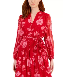 INC International Concepts Women's Beaded Floral Print Maxi Dress, Created For Macy's -Anne Klein Sales Store 22779648 fpx