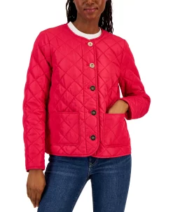 Charter Club Women's Quilted Patch-Pocket Jacket, Created For Macy's