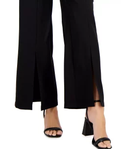 INC International Concepts Women's High-Rise Front-Slit Flare-Leg Pants, Created For Macy's 8 INC International Concepts Women's High-Rise Front-Slit Flare-Leg Pants, Created For Macy's -Anne Klein Sales Store 22783636 fpx