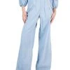 INC International Concepts Women's Chambray Ultra High-Rise Wide-Leg Pants, Created For Macy's