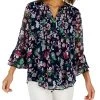 Charter Club Women's Paisley Pintuck Top, Created For Macy's
