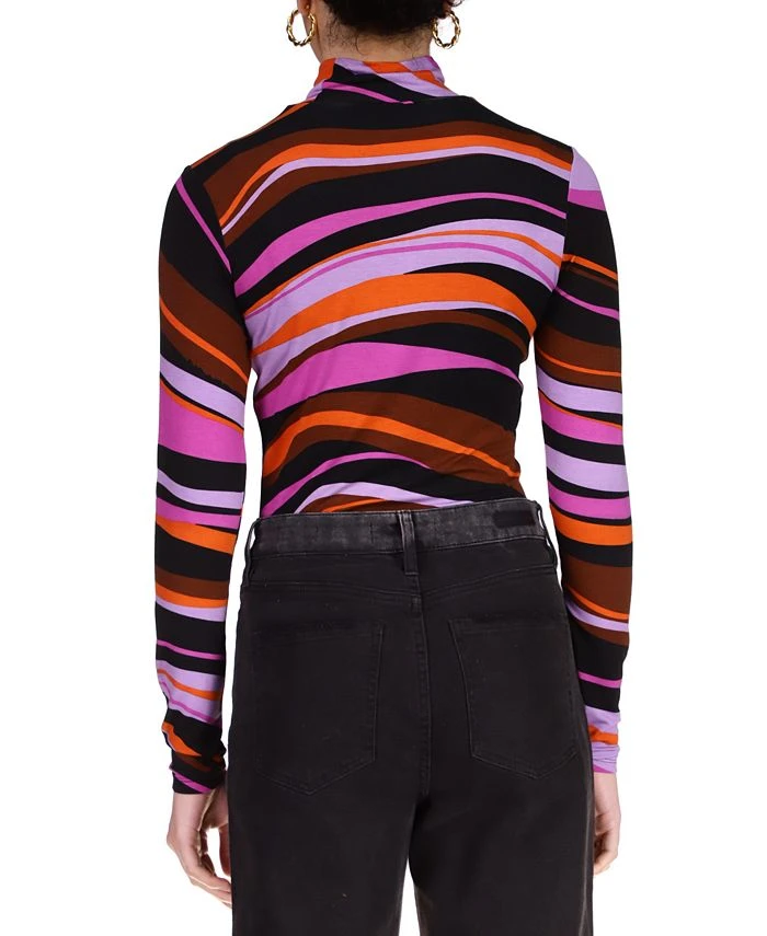 Sanctuary Women's Slinky Mock Neck Long Sleeve T-Shirt 4 Sanctuary Women's Slinky Mock Neck Long Sleeve T-Shirt - Image 4