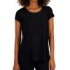 Alfani Women's Satin-Trim Scoop-Neck Top, Created For Macy's