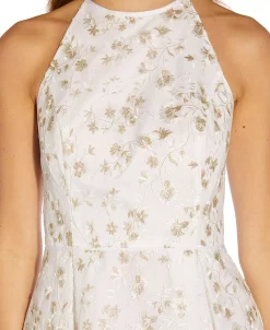 Adrianna Papell Women's Embroidered Fit & Flare Dress 6 Adrianna Papell Women's Embroidered Fit & Flare Dress -Anne Klein Sales Store 22801269 fpx