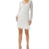 Adrianna Papell Women's Beaded Sequined-Mesh Dress