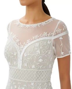 Adrianna Papell Women's Beaded-Mesh Sheath Dress -Anne Klein Sales Store 22801296 fpx