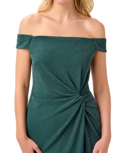 Adrianna Papell Women's Glitter Knot-Front Dress -Anne Klein Sales Store 22801311 fpx