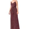 Adrianna Papell Women's Cowl-Neck Tie-Front Dress